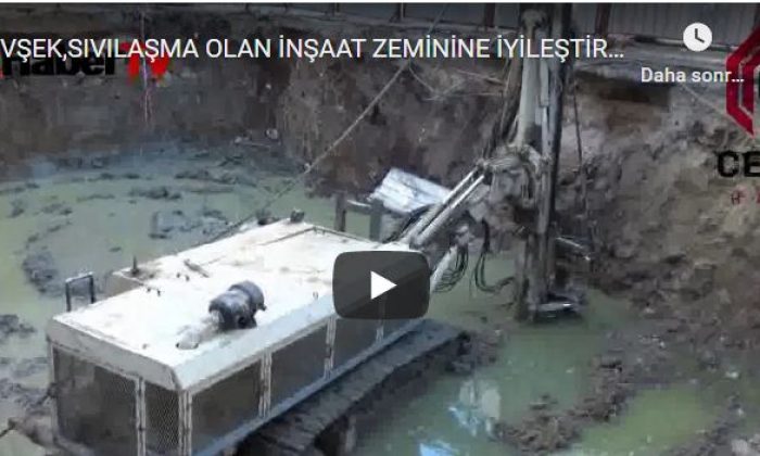 GEVŞEK,SIVILAŞMA OLAN İNŞAAT ZEMİNİNE İYİLEŞTİRME , BETON ENJEKTE EDİLİYOR ŞİRİNEVLERDE