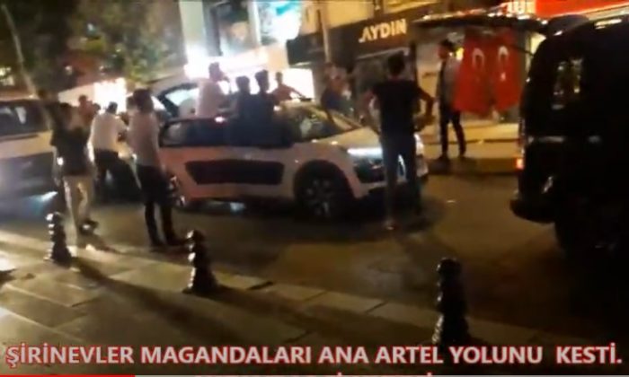 ŞİRİNEVLER MAGANDALARI YOLLARI KESİYORLAR