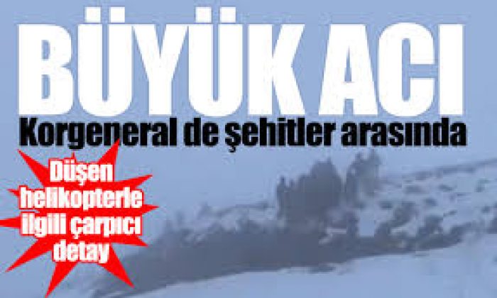 Bitlis’te askeri helikopter düştü!