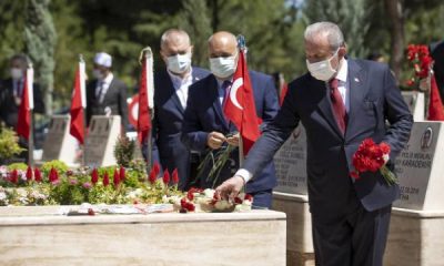 TBMM Başkanı Şentop’tan şehitlik ziyareti