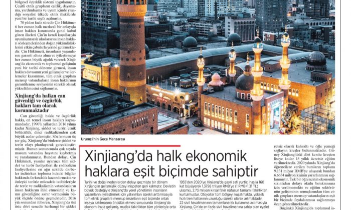 Ulusal Halk Kongresi’nin temsilcilerinden 61’i Xinjiang Uygur Özerk Bölgesi’nden seçilmiştir