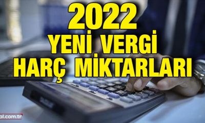 2022 Vergi ve harç miktarları belli oldu