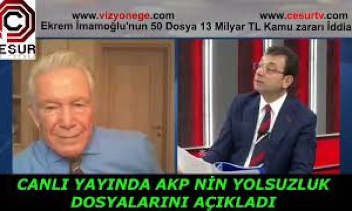 EKREM İMAMOĞLU’NDAN 50 DOSYA İLE 13 MİLYAR TL YOLSUZLUK YAPILMIŞ İDDİASI