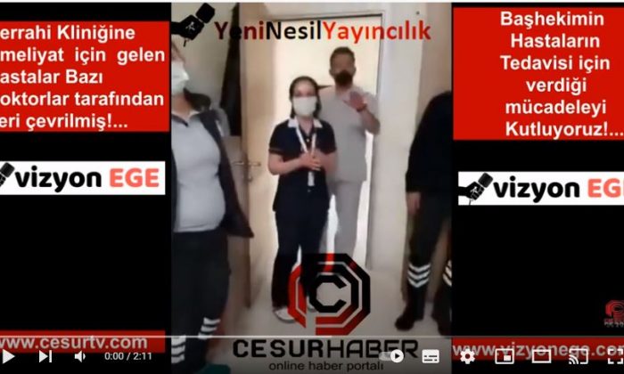 Aktivist Eylemci Doktorlar Ameliyata gelen hastaları geri çevirmiş