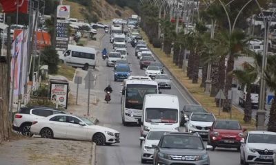 Bodrum’da bayram öncesi trafik yoğunluğu yaşandı.