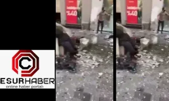 İstiklal Caddesindeki patlama sonrası ilk görüntüler