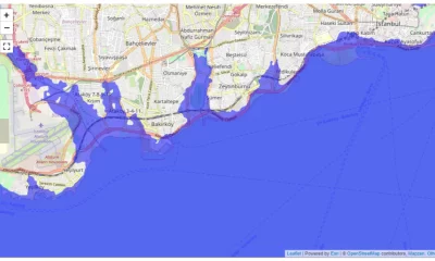 İstanbul’da Deniz Seviyesi 10 Metre Yükselirse ne olur ?