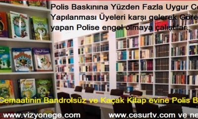 İstanbul Polisi Uygurların kitabevine Kaçak Bandrolsüz kitap operasyonu yaptı.