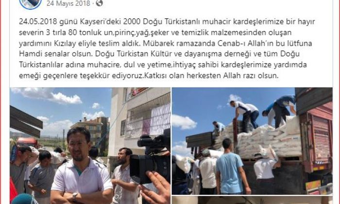 Seyit Tümtürk’e ,Kızılay Kayseride 2018’de 3 Tır Dolusu 80 Tonluk Malzemeyi   teslim etmiş!…