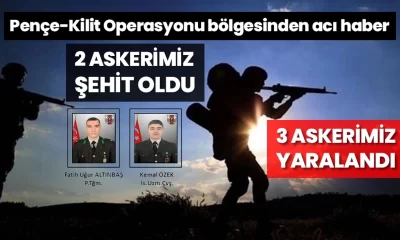 2 Askerimiz Şehit oldu, 3 Askerimiz yaralandı.