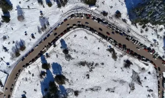 Uludağ’da hafta sonu yoğunluğu yaşandı.