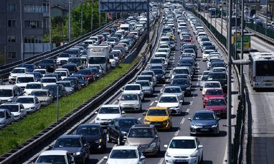 İstanbul trafiğinde bayram tatili yoğunluğu