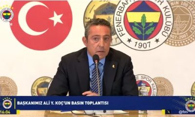 Fenerbahçe Başkanı Ali Koç Canlı Basın Toplantısında