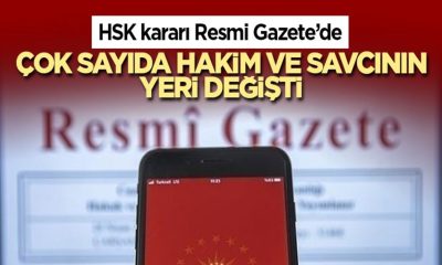 4303 hakim ve savcının yeri değişti.