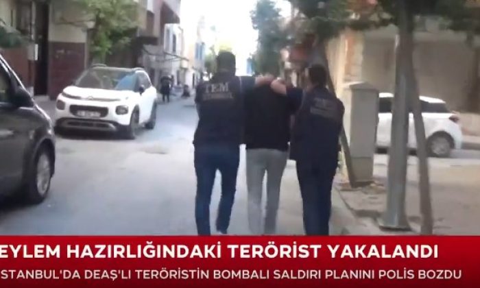 Polislerimiz planlarını bozdu ve İstanbul’u kana bulamayı planlayan Teröristi yakaladı