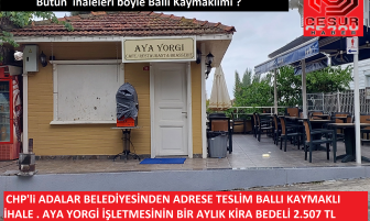 CHP’li Adalar Belediyesinin Ballı Kaymaklı ihale Belgeseli