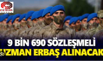 Jandarma’ya 9 bin 690 sözleşmeli uzman erbaş alınacak