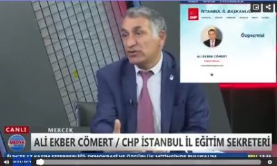 CHP İstanbul İl Eğitim Sekreteri Cömert PKK kanalında! .