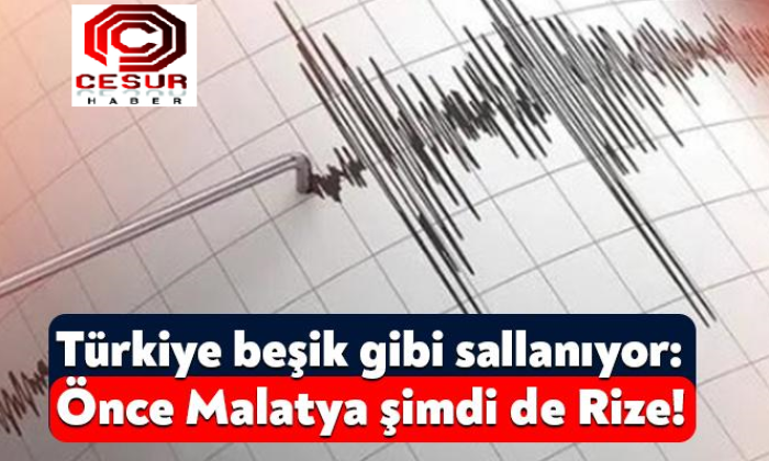 Rize ve Malatya’da deprem oldu