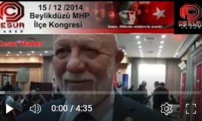 Beylikdüzü MHP İlçe kongre ropörtajlarımız 14 Aralık 2014