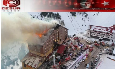 Bolu Kartalkaya Kayak Merkezi’nde otel yangını!.