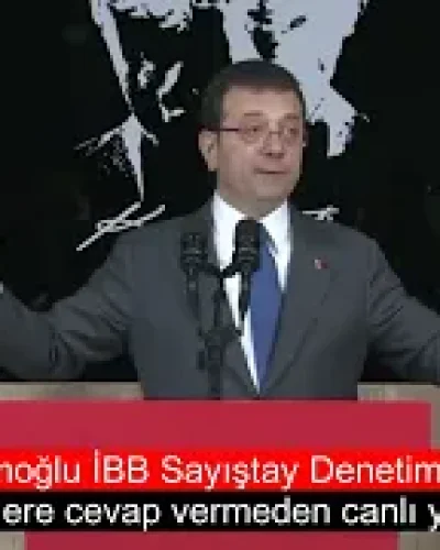 Ekrem İmamoğlu İBB Sayıştay Denetim raporundaki Usülsüzlüklere cevap vermeden canlı yayını bitirdi