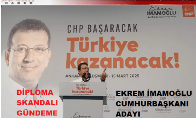 Ekrem İmamoğlu Cumhurbaşkanı Adayı Olamıyor