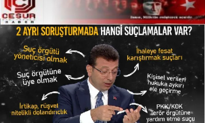 İBB’ye terör ve yolsuzluk soruşturmasında İmamoğlu serbest bırakılması zor